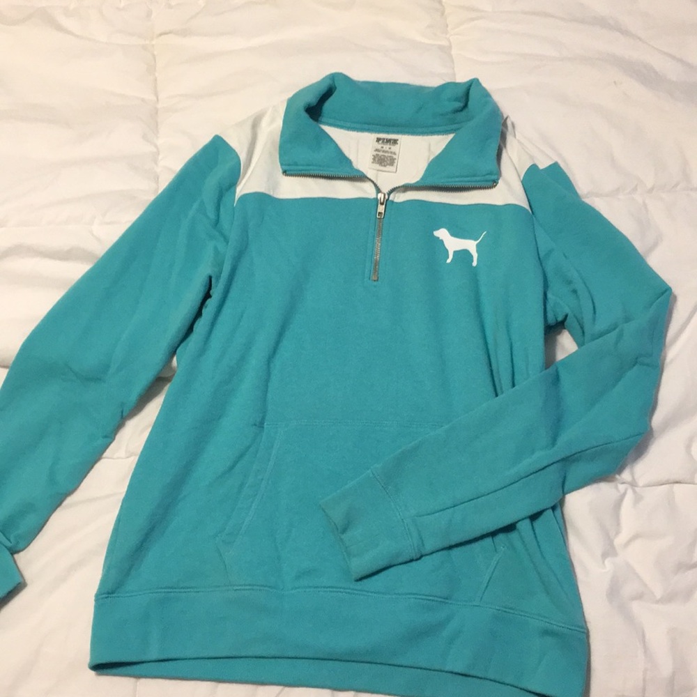 VS PINK Half Zip Pullover